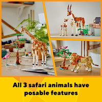 CREATOR 3IN1 WILD SAFARI ANIMALS - 31150