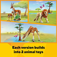 CREATOR 3IN1 WILD SAFARI ANIMALS - 31150