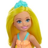 BARBIE CHELSEA MERMAID DOLL WITH YELLOW HAIR & TAIL [GJJ85/GJJ88]