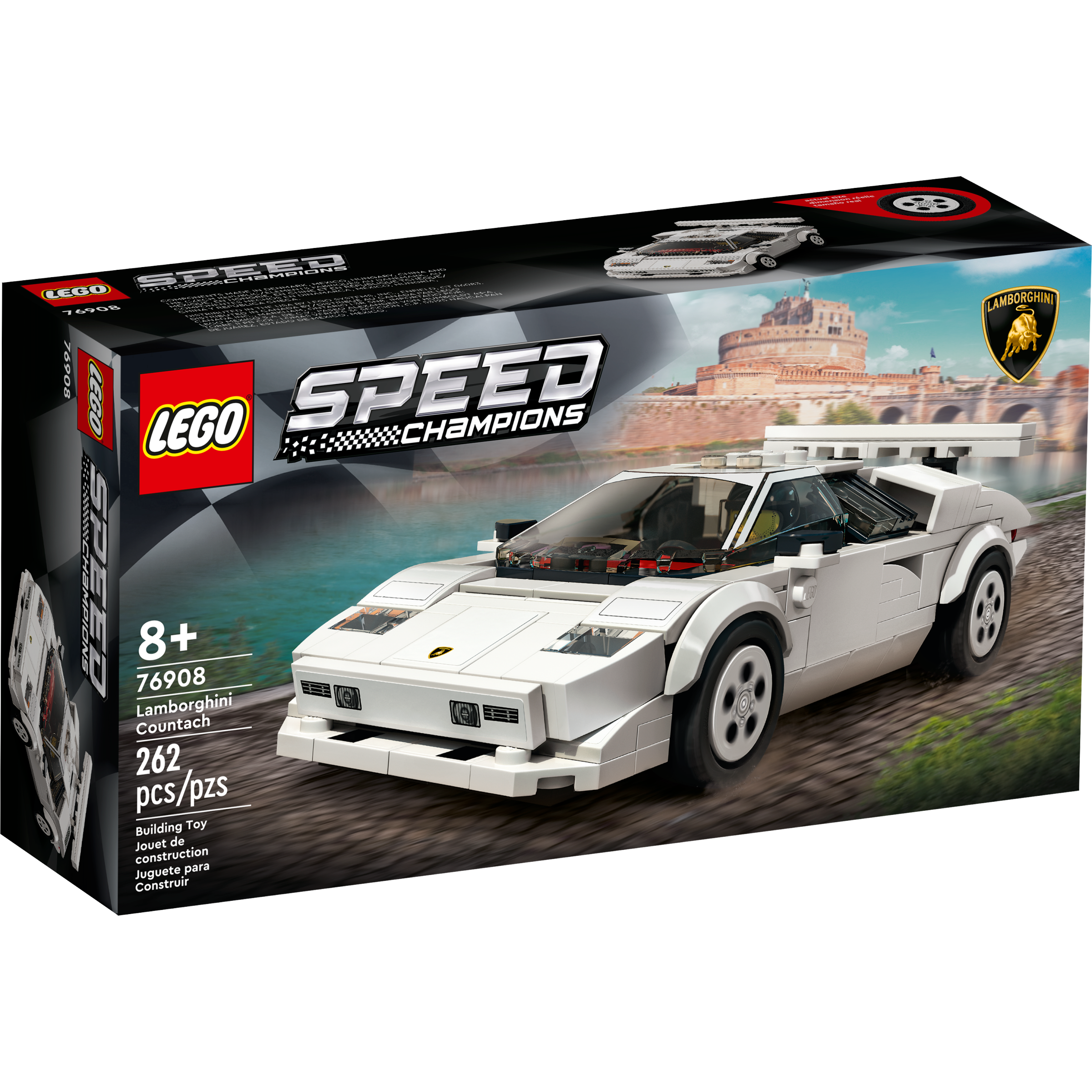 SPEED CHAMPIONS LAMBORGHINI COUNTACH - 76908 – Brick By